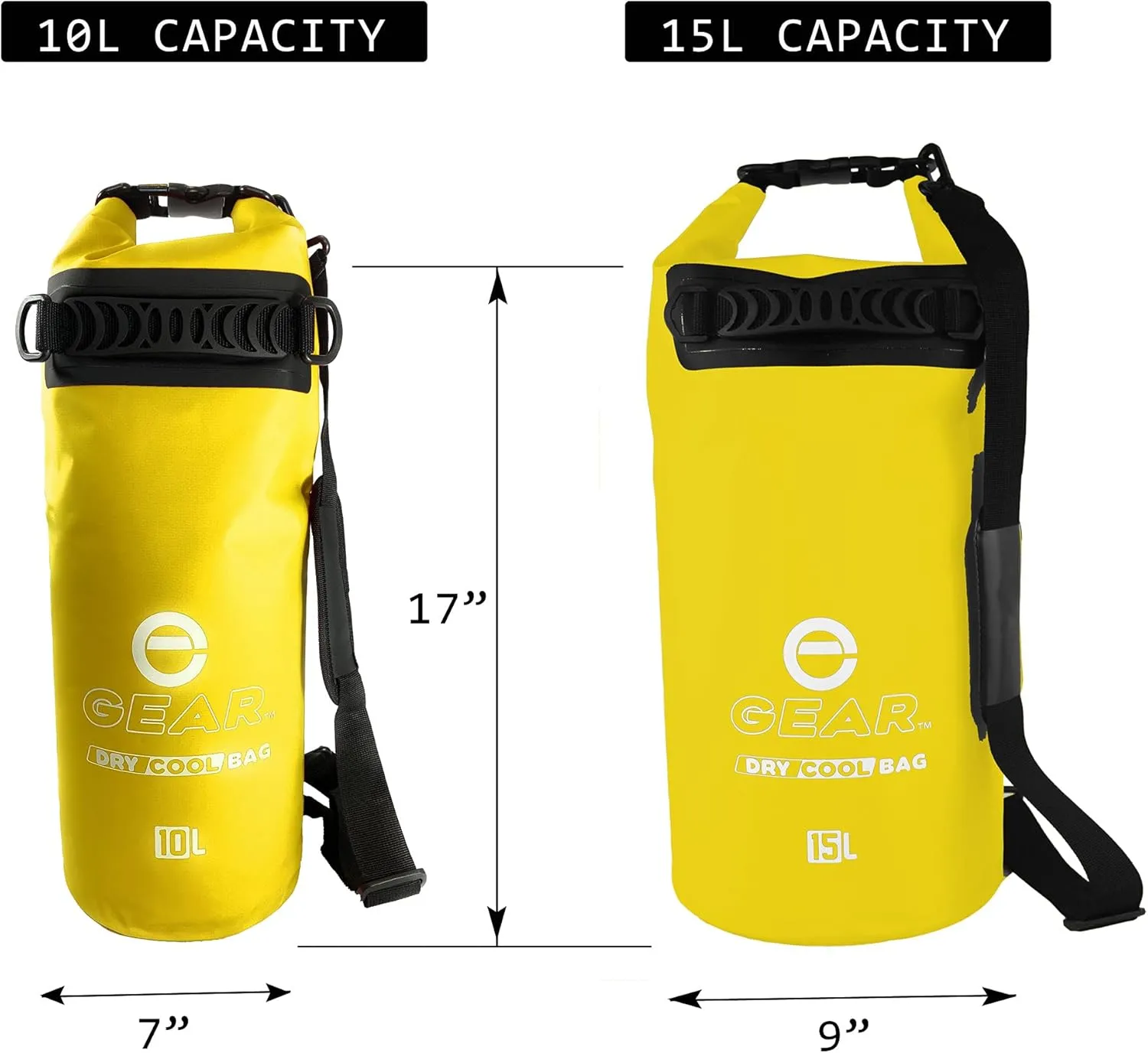 Floating Cooler Bag Roll Top Insulated Dry Backpack – Leak Proof, Collapsible, Waterproof Cooler with Padded Shoulder Strap - Perfect for Kayaking Fishing Beach Hiking -15L