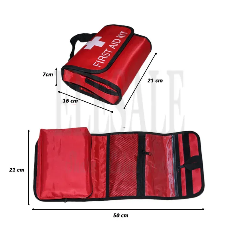 Folding Waterproof Portable Outdoor Car First Aid Kit Collapsible High Capacity Bag For Emergency Treatment In Travel Or Camping