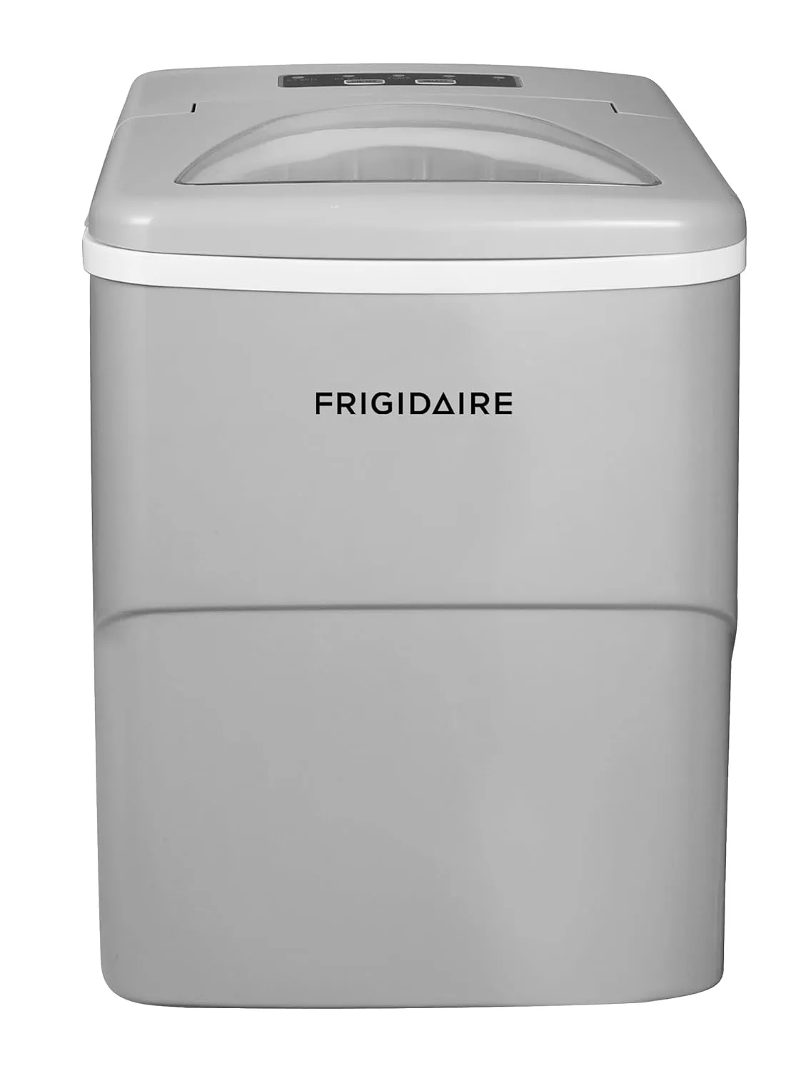 Frigidaire EFIC108-Silver Compact Ice Maker, Counter-top Portable, 26 lb per Day, Silver