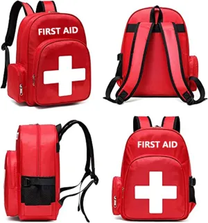 Gatycallaty First Aid Bag Empty Medical Backpack for Emergency Bags First Responder Trauma Treatment with 13 Pockets for Outdoor Hiking Travel Field Trips Camping road trip essentials for vacation