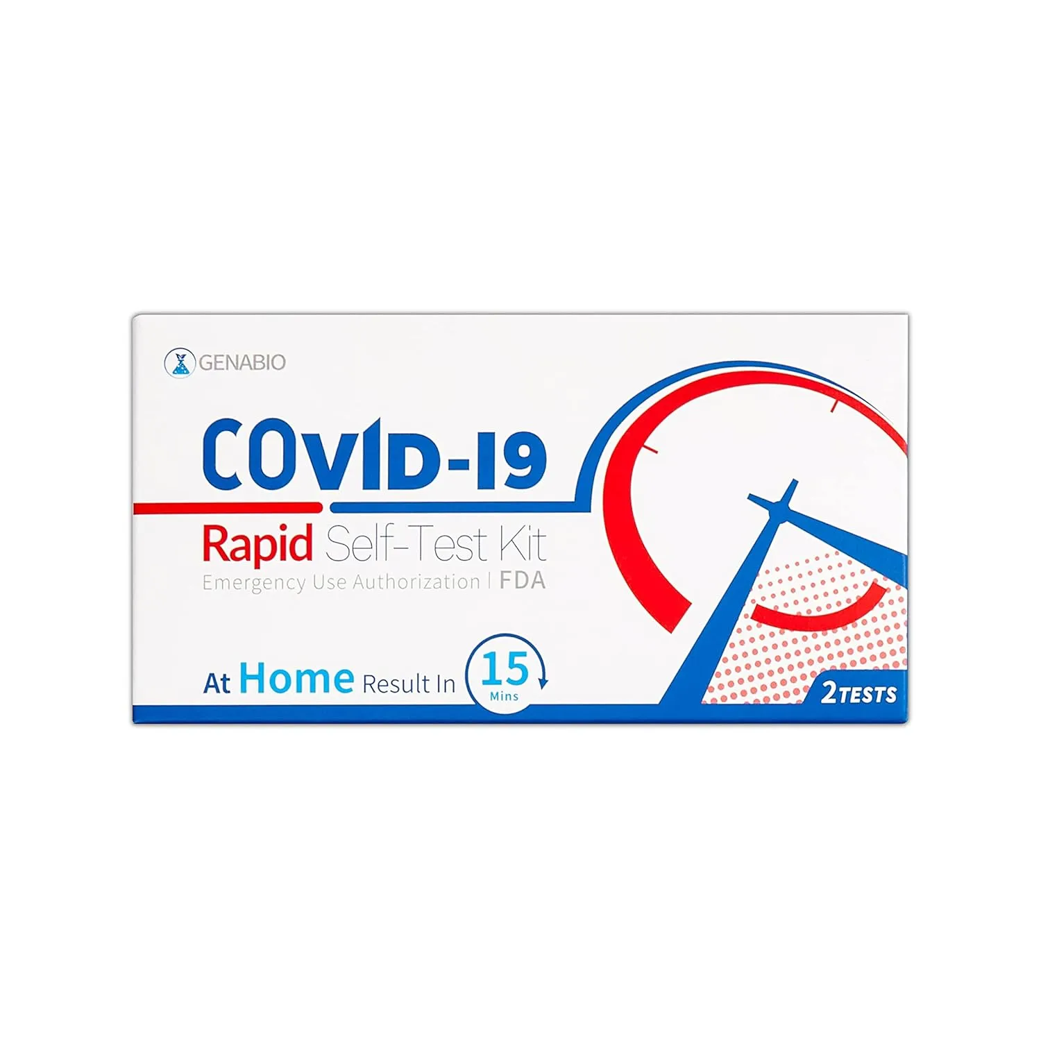 Genabio COVID-19 Rapid Self-Test Kit, (102 Packs, 2 Tests Each), 15 Min Results, FDA EUA Authorized, OTC COVID Test, HSA/FSA Eligible, Home Nasal Swab Test