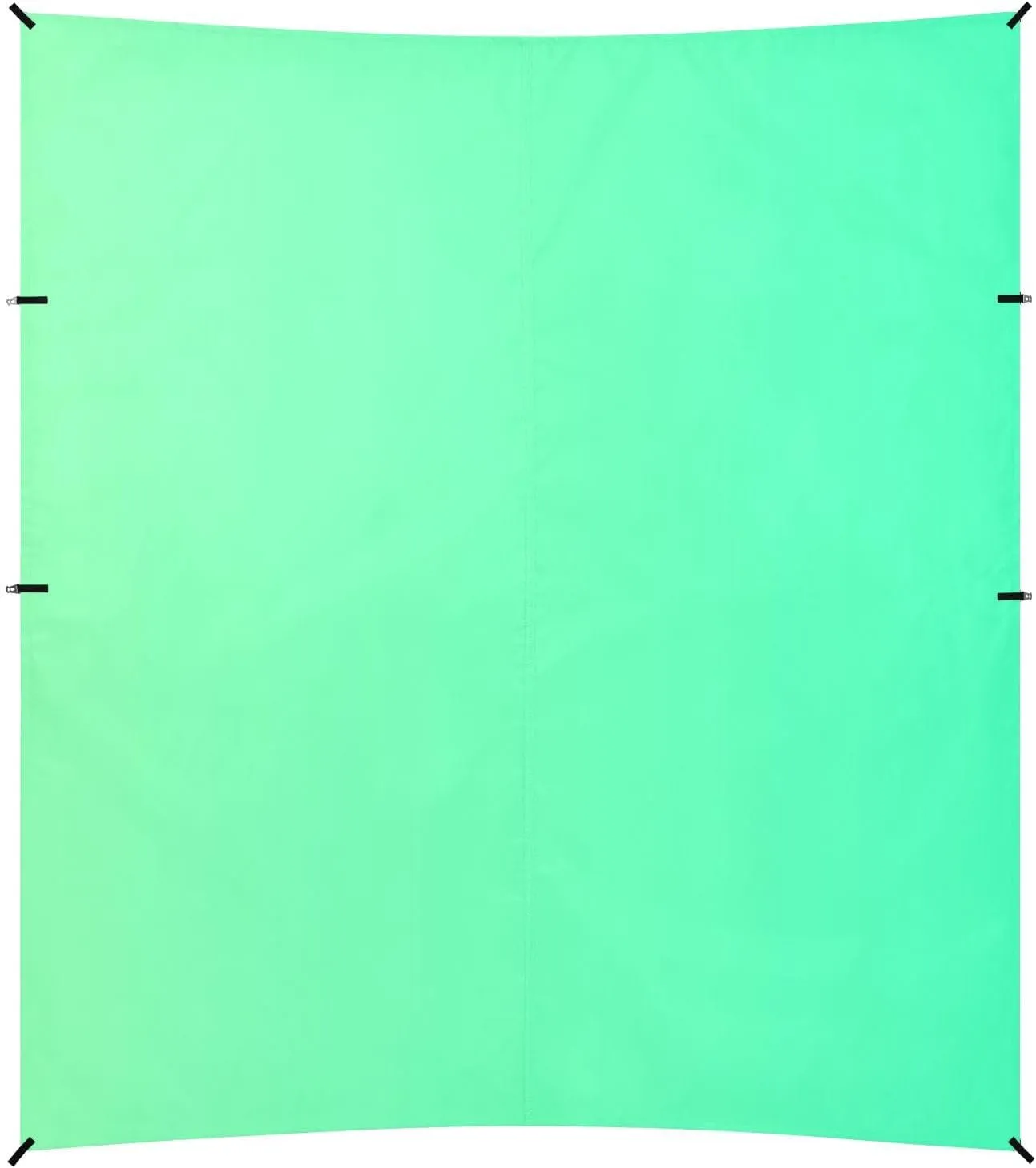 Green Gradient Foldable Beach Canopy UPF50  Protection Lightweight Portable Sun Shelter with Sturdy Poles, Sandbags and Shovel for Backyard and Camping