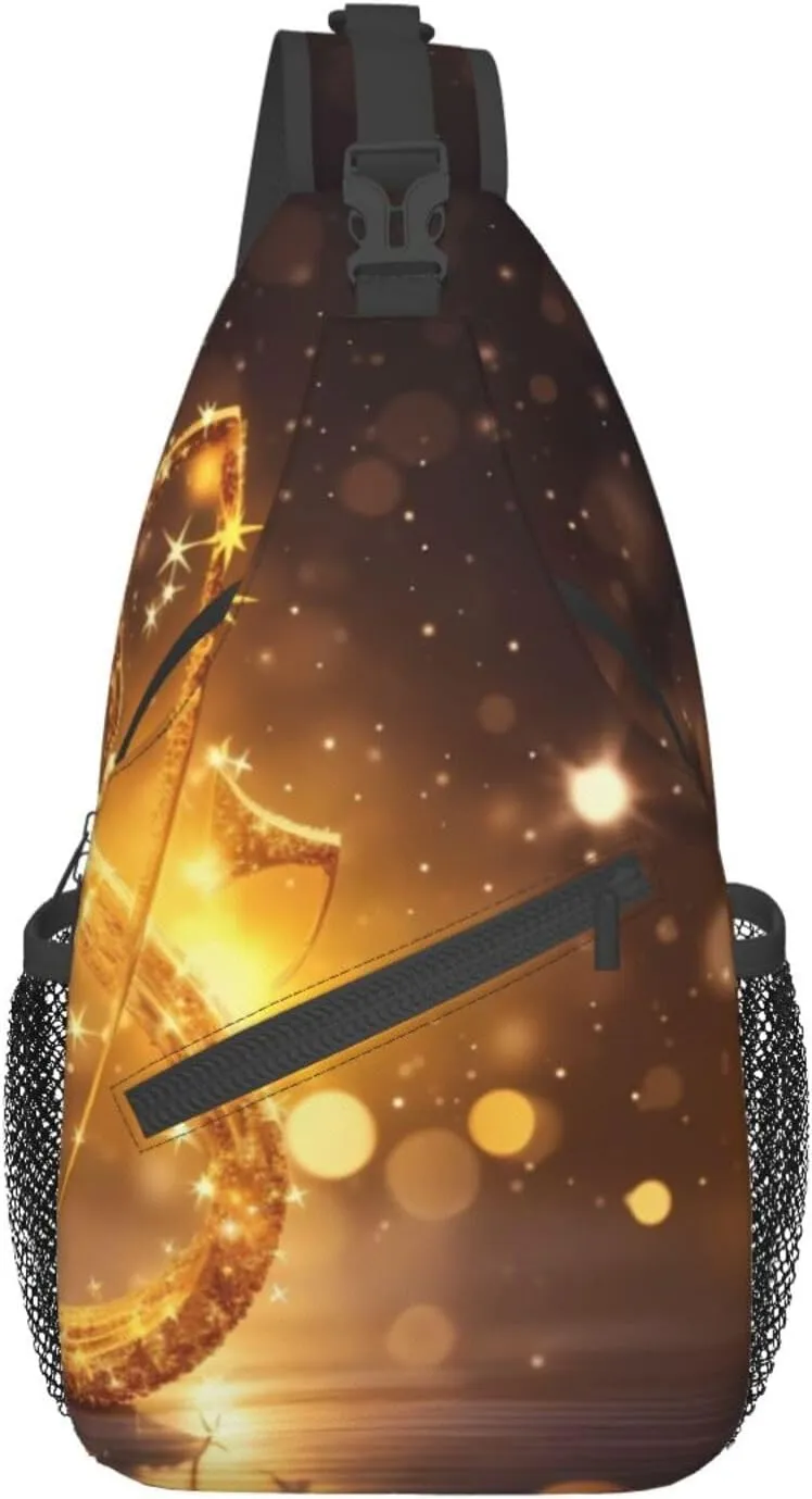 Green Grass Soccer Print Cross Chest Bag Diagonally Men Cross Chest Bag Diagonally