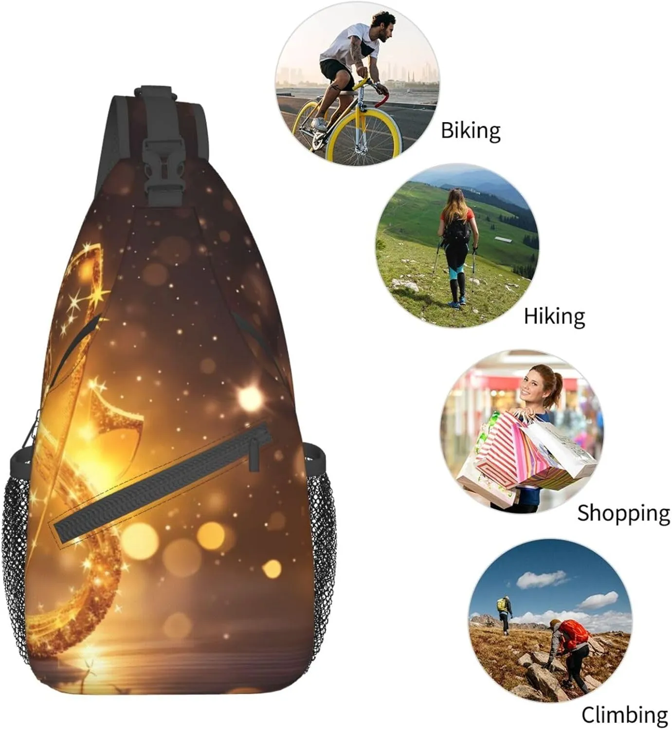 Green Grass Soccer Print Cross Chest Bag Diagonally Men Cross Chest Bag Diagonally