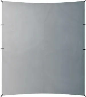 Grey Gradient Foldable Beach Canopy UPF50 Easy Setup Portable Sunshade with Sturdy Poles, Sandbags and Shovel for Camping, Picnics, Backyard