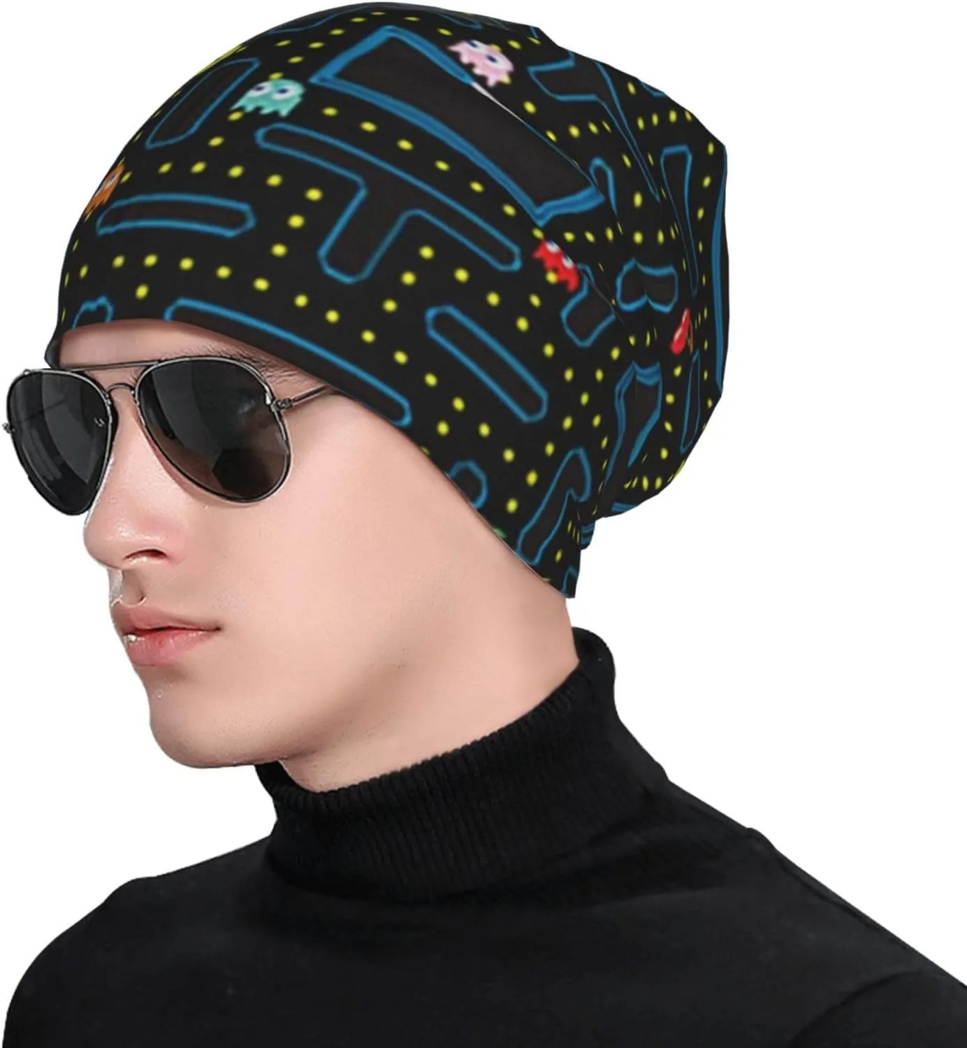 Gudetama Cute Slouchy Beanie Hat for Men/Women,Hip-Hop Warm Lightweight Running Thin Skull Headwear Night Sleeping Cap Gift