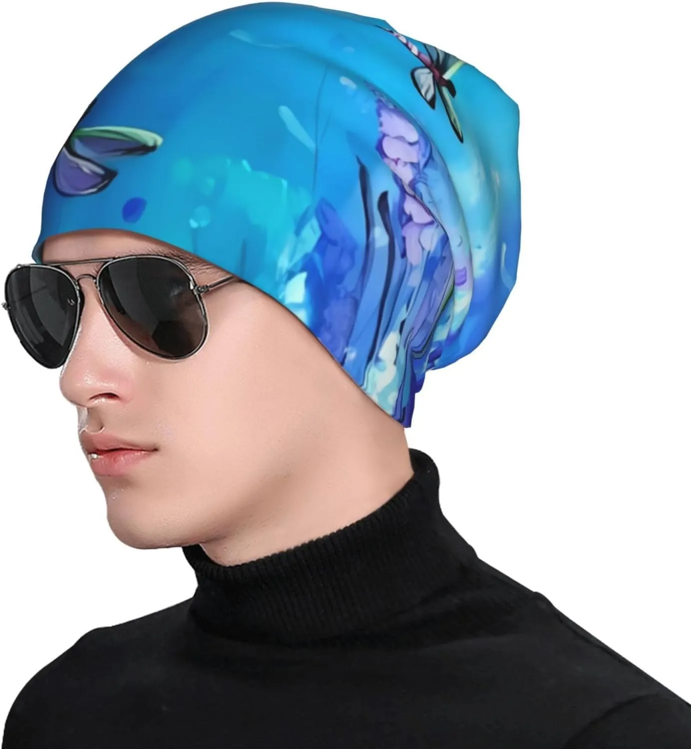 Gudetama Cute Slouchy Beanie Hat for Men/Women,Hip-Hop Warm Lightweight Running Thin Skull Headwear Night Sleeping Cap Gift