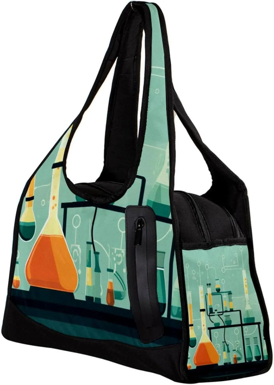 Gym Bag for Women,Small Gym Bag for Men,Cartoon Chemistry,Overnight Bag