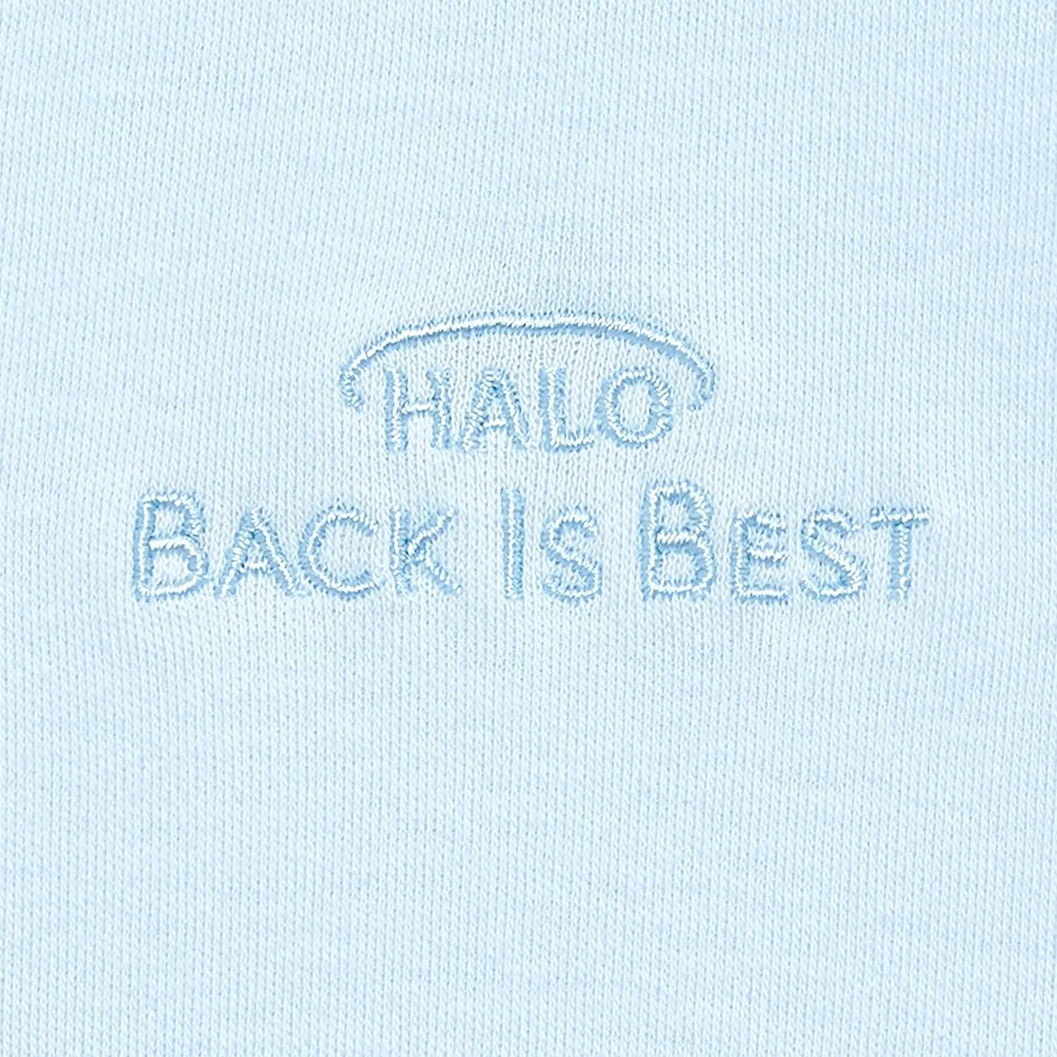 HALO SleepSack, 100% Cotton Wearable Blanket, Swaddle Transition Sleeping Bag, TOG 0.5, Baby Blue, Small, 0-6 Months