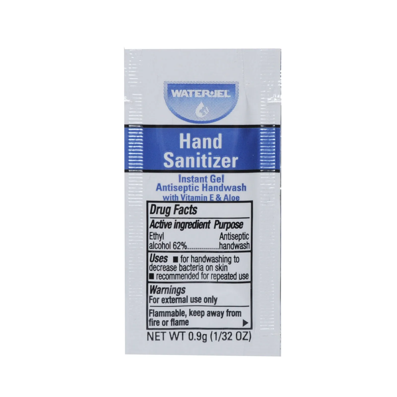 Hand Sanitizer Gel Water Jel Packets 25/box