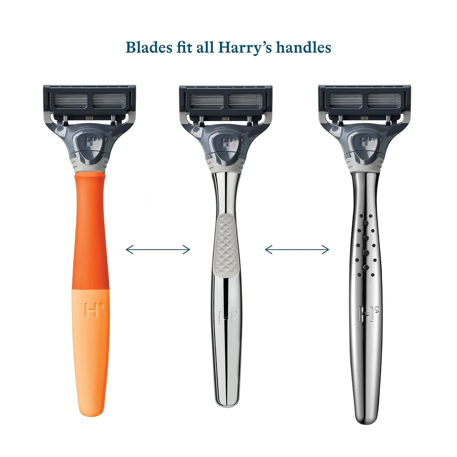 Harry's Shaving Kit for Men - Razor Handle, 5 Razor Blade Refills, Foaming Shave Gel, and Travel Blade Cover - Craft Edition