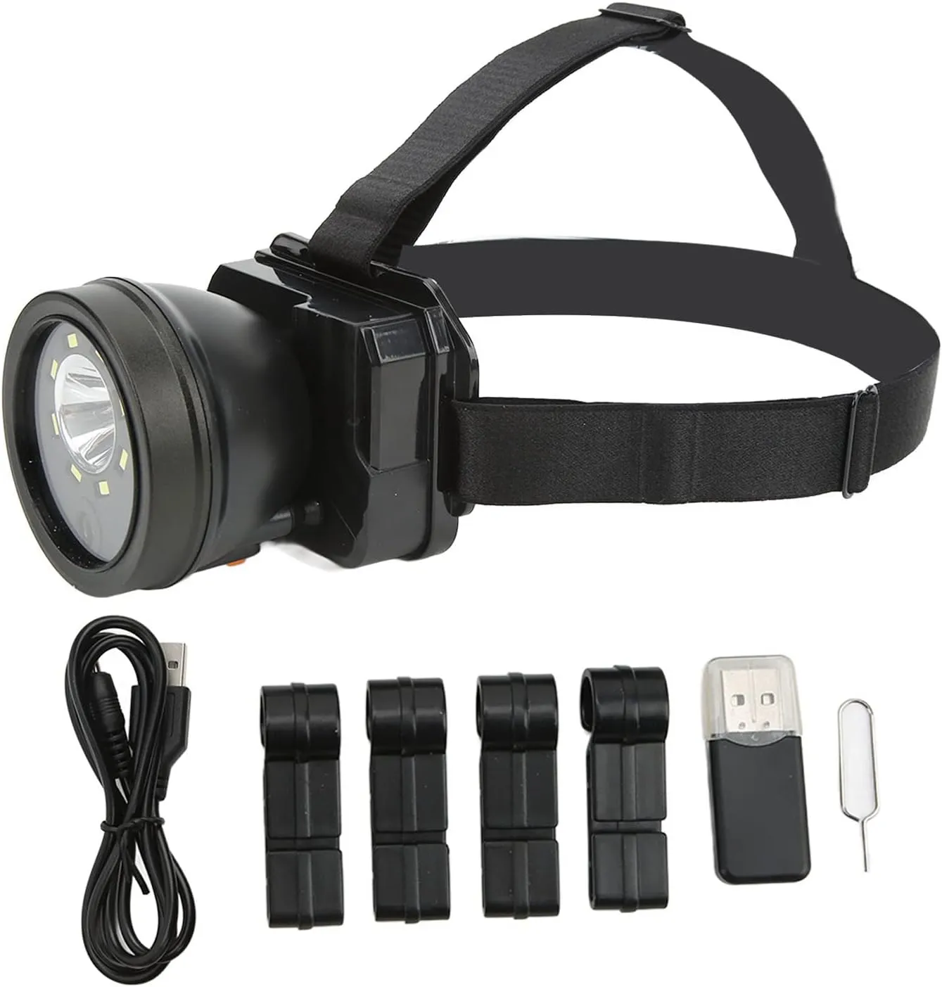 Head Mounted Action Camera 1080P HD Video Camcorder Led Headlamp Waterproof Night Vision for Outdoor Sport