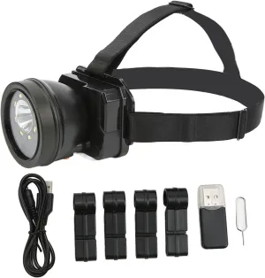 Head Mounted Action Camera 1080P HD Video Camcorder Led Headlamp Waterproof Night Vision for Outdoor Sport