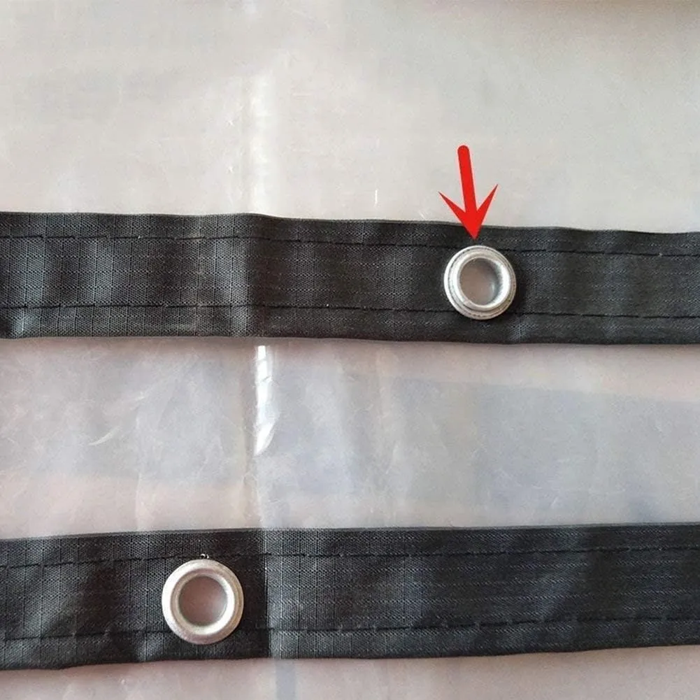 Heavy Duty Dustproof Waterproof, 130g/m² Tarp Cover with Grommets Anti-Aging Insulation PE Plastic Emergency Rain Shelter Rainproof Tarpaulin for Garden Furniture(1x3m/3.3'x9.9')
