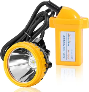 High Lumens Rechargeable LED Mining Headlamp – Super Bright Waterproof Hard Hat Cap Lamp, Explosion-Proof Underground Headlight for Coal Mine, Tunnel, Oil Field, Construction, Outdoor Work