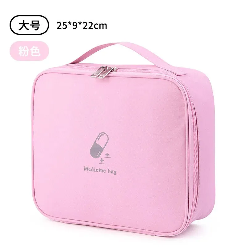 Home Family First Aid Kit Bag Large Capacity Medicine Organizer Box Storage Bag Travel Survival Emergency Empty Portable