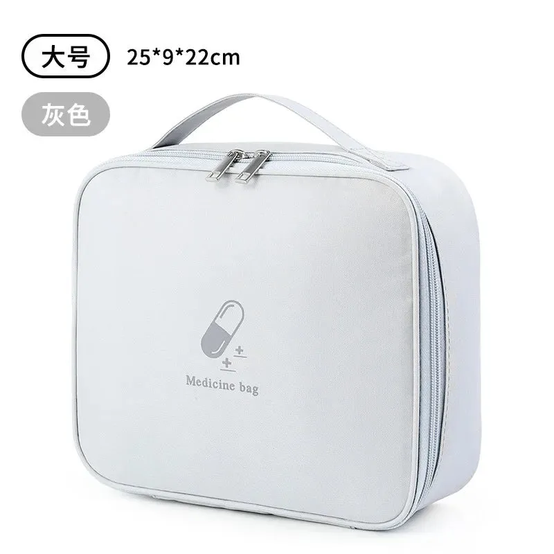 Home Family First Aid Kit Bag Large Capacity Medicine Organizer Box Storage Bag Travel Survival Emergency Empty Portable