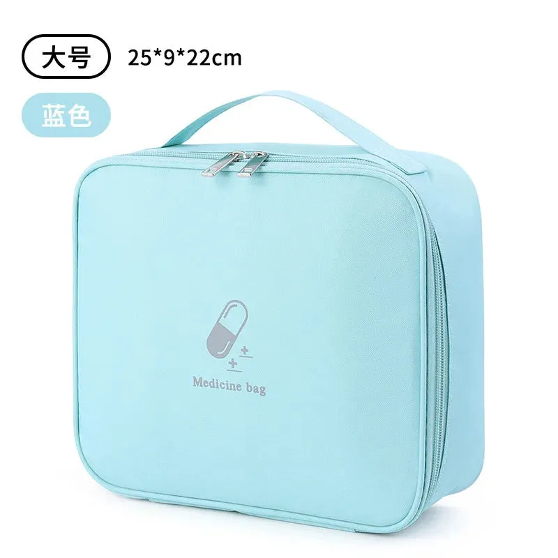 Home Family First Aid Kit Bag Large Capacity Medicine Organizer Box Storage Bag Travel Survival Emergency Empty Portable