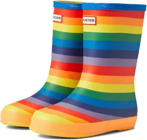 Hunter Unisex-Child Original First Classic Rainbow Print Rain Boot