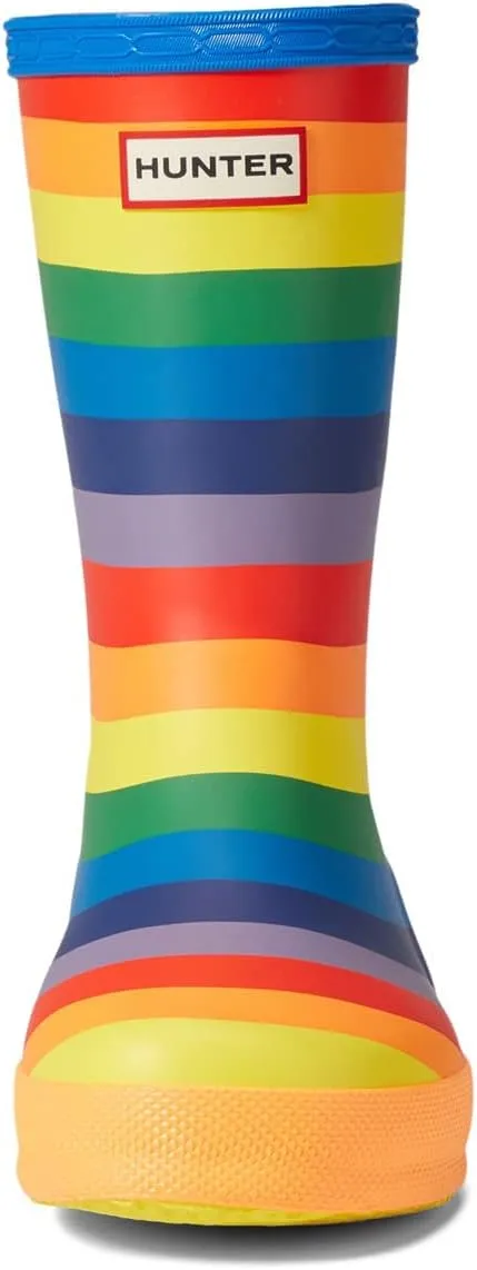 Hunter Unisex-Child Original First Classic Rainbow Print Rain Boot