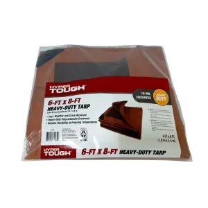 HyperTough Weather Resistant Heavy Duty Tarp, 6' x 8' for Vehicle cover