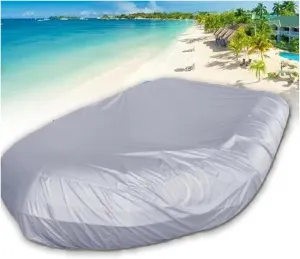 Inflatable Boat Cover 7 Sizes Dinghy Cover Waterproof Anti-UV Boat Tarp for Small Inflatable and Rigid Inflatable Boats,420 * 210 * 46cm