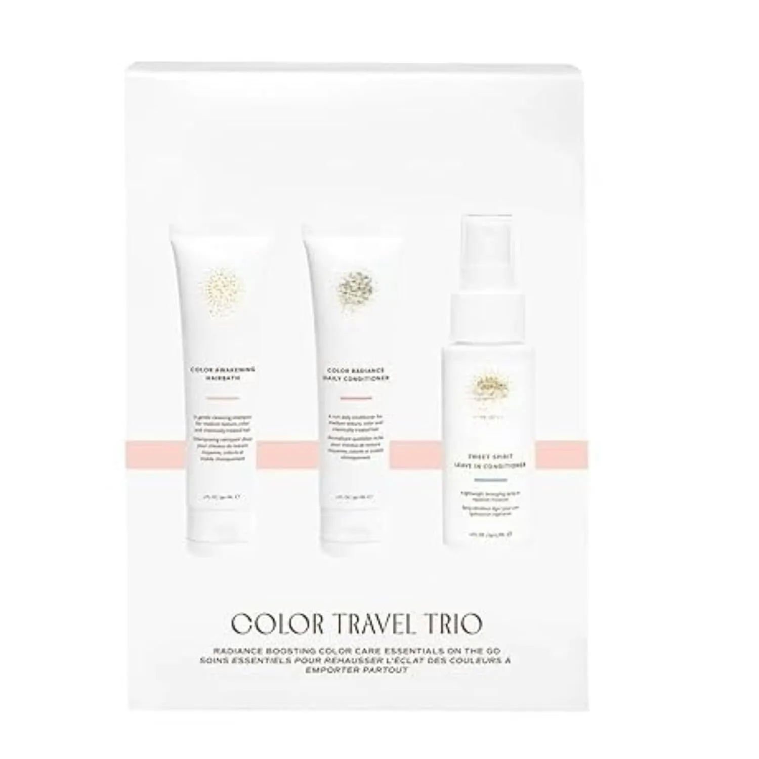 INNERSENSEBeauty - Color Travel Hair Trio | Non-Toxic, Cruelty-Free, Clean Haircare (Awakening Hairbath, Radiance Conditioner, Sweet Spirit Leave-In Conditioner)