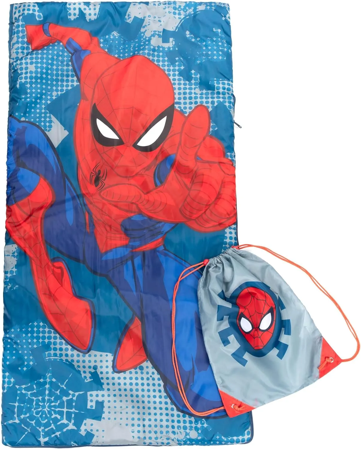 Jay Franco Marvel Spiderman Spidey Dots Slumber Sack - Cozy & Warm Kids Lightweight Slumber Bag/Sleeping Bag