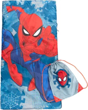 Jay Franco Marvel Spiderman Spidey Dots Slumber Sack - Cozy & Warm Kids Lightweight Slumber Bag/Sleeping Bag