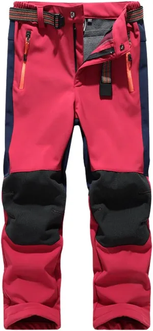 Jessie Kidden Kids Boys Girls Youth Waterproof Hiking Ski Snow Pants Elastic Waist Warm Insulated Pants
