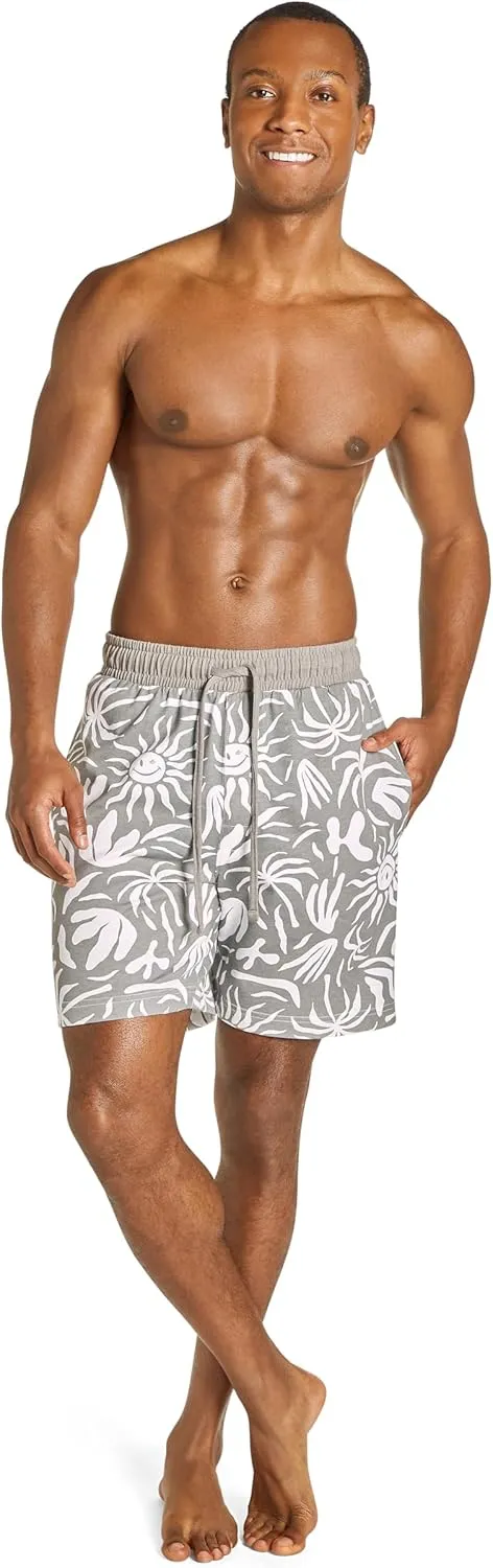 JOE BOXER Men's Jersey Pajama Bottoms Shorts – Soft & Breathable Sleepwear with Elastic Waist