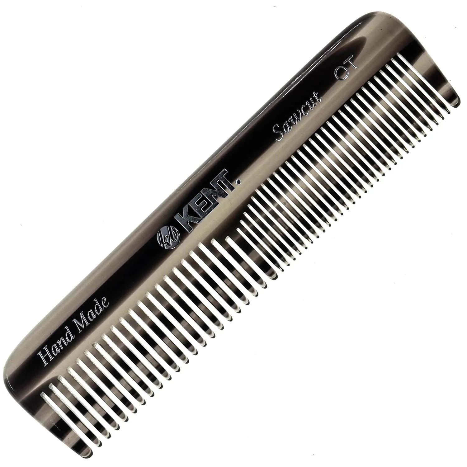 Kent OT G Pocket Comb - Handmade Fine and Wide Tooth Hair Comb for Men, Women, and Kids - Travel, Beard, and Mustache Comb - Saw Cut and Hand Polished Made in England