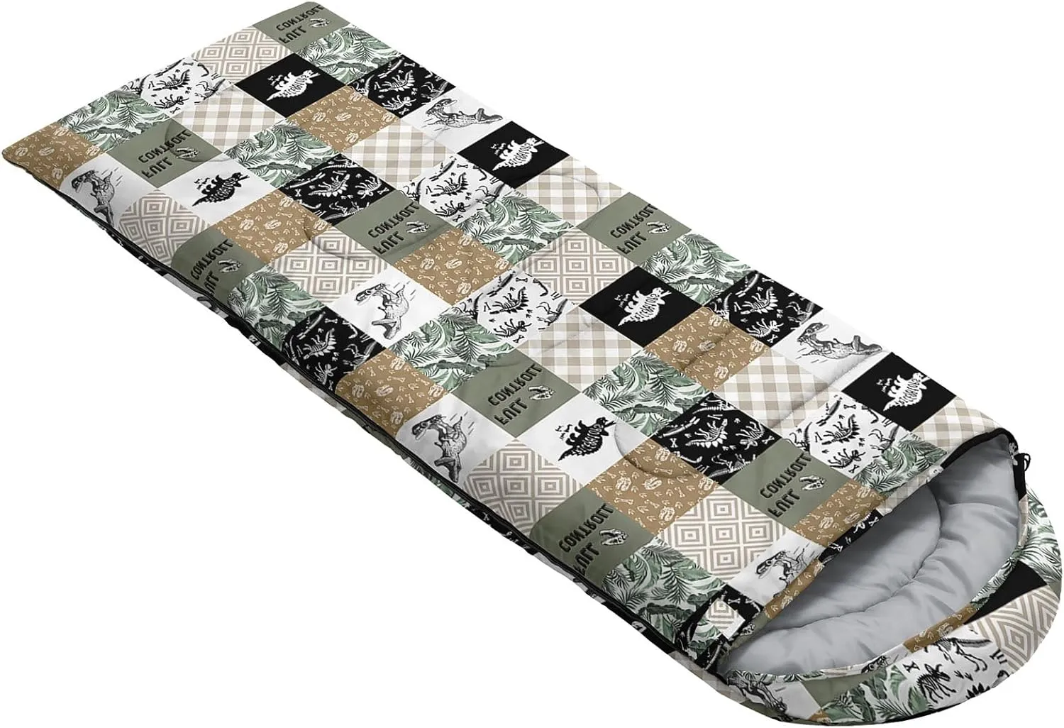 Kids Sleeping Bag for Boys Girls,Bohemian Cowboy Print-Lightweight Warm Portable Outdoor Indoor-Waterproof Cold Weather Resistant Sleeping Bag for Camping Hiking