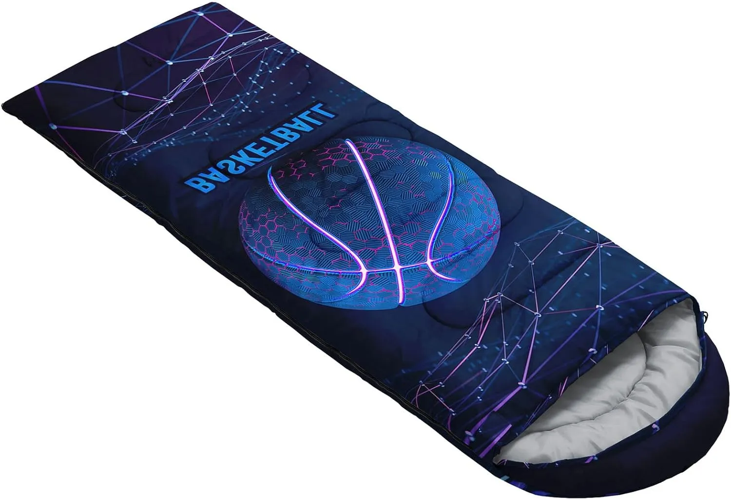Kids Sleeping Bag for Boys Girls,Cute Puppy Print-Lightweight Warm Portable Outdoor Indoor-Waterproof Cold Weather Resistant Sleeping Bag for Camping Hiking