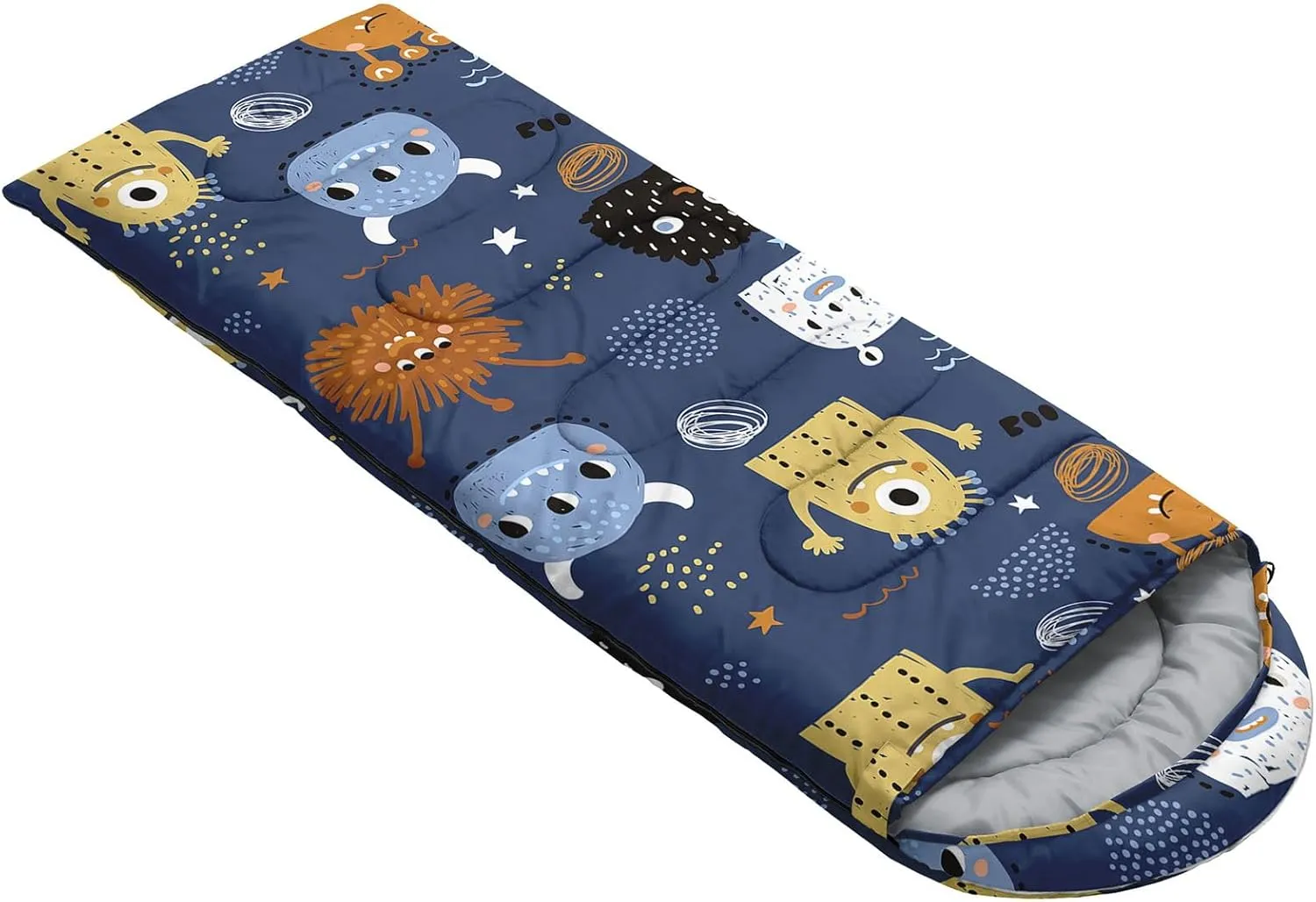 Kids Sleeping Bag for Boys Girls,Cute Puppy Print-Lightweight Warm Portable Outdoor Indoor-Waterproof Cold Weather Resistant Sleeping Bag for Camping Hiking