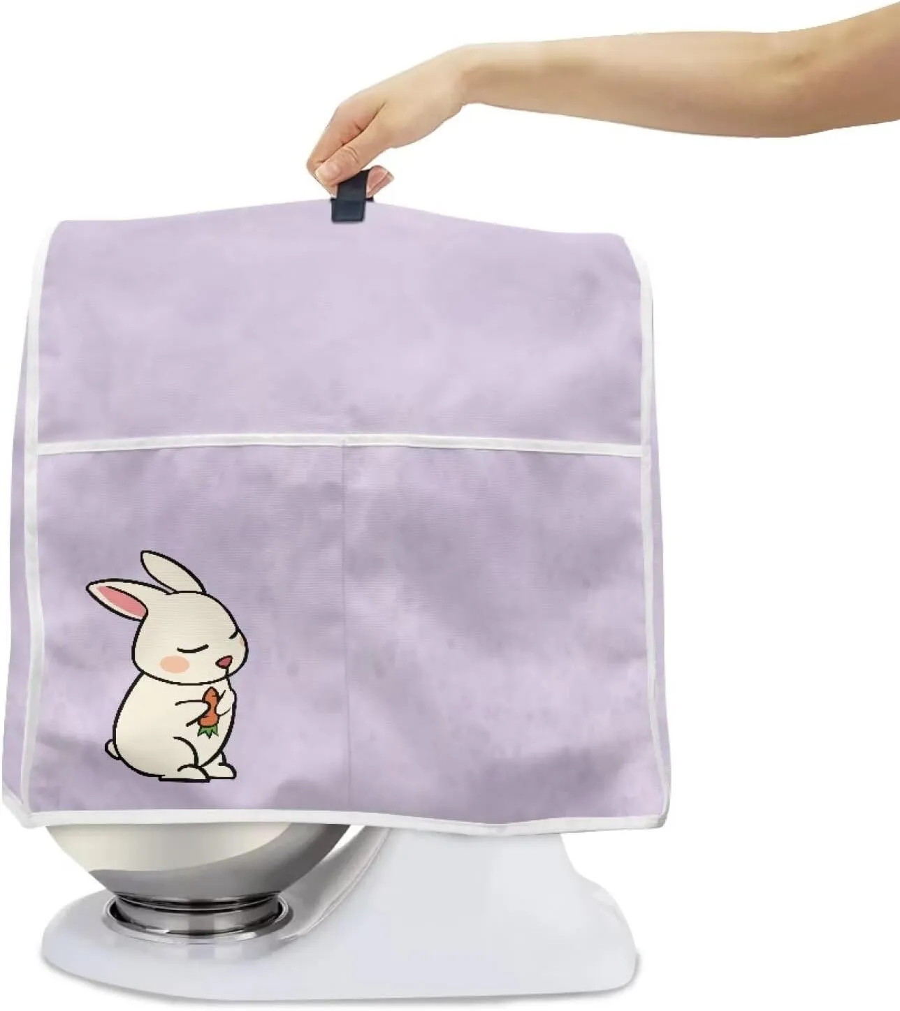 Kitchen Aid Mixer Cover Blender Cover Small Appliance Cover Kitchen Mixer Blender Covers Food Processor Dust Cover With Top Handle For Home Decor Organizer Bag Small Rabbit Design