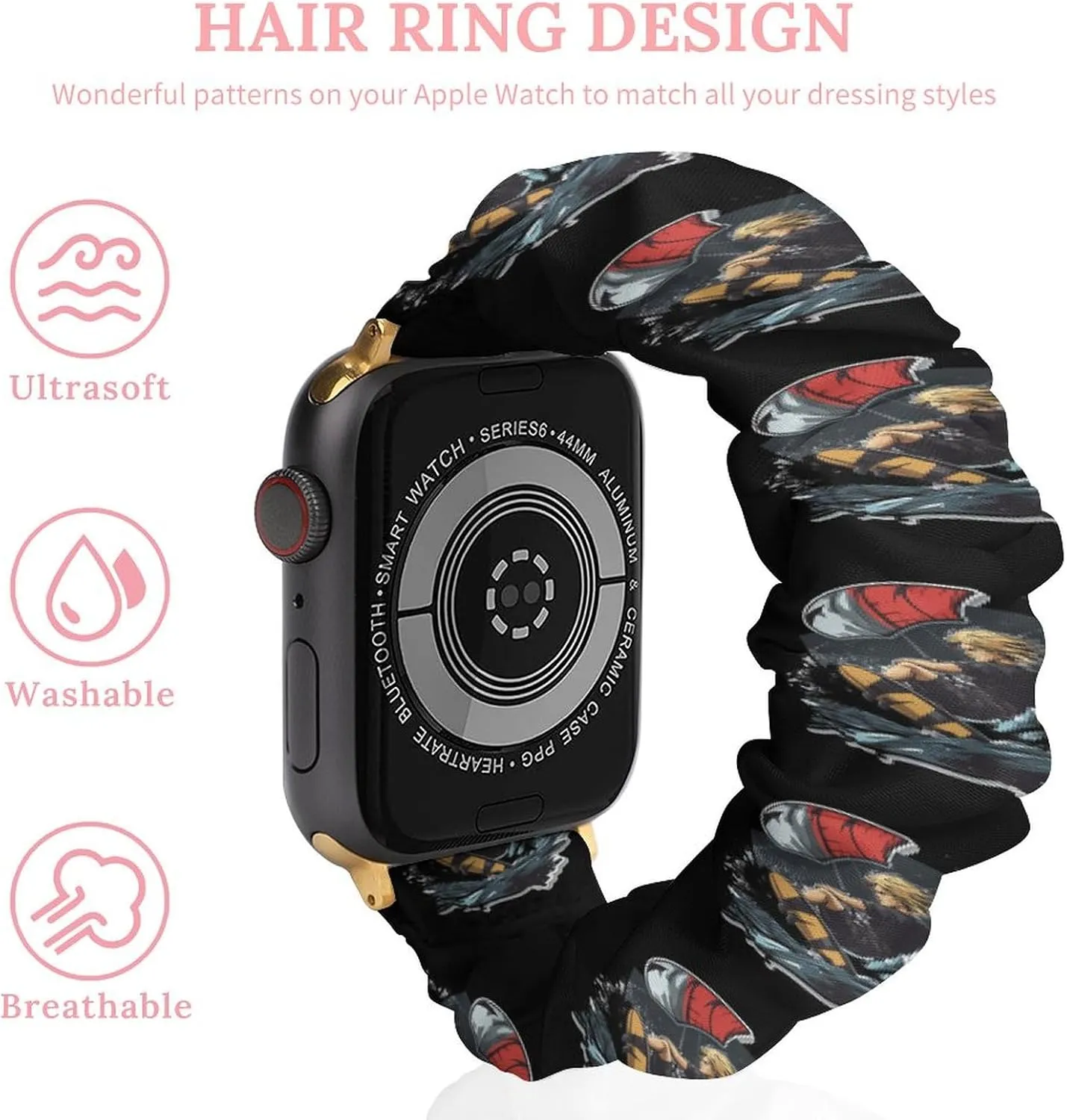 Kiteboard Kitesurf Kitesurfing Fashion Watch Strap Scrunchies Wristbands Compatible With IWatch Series