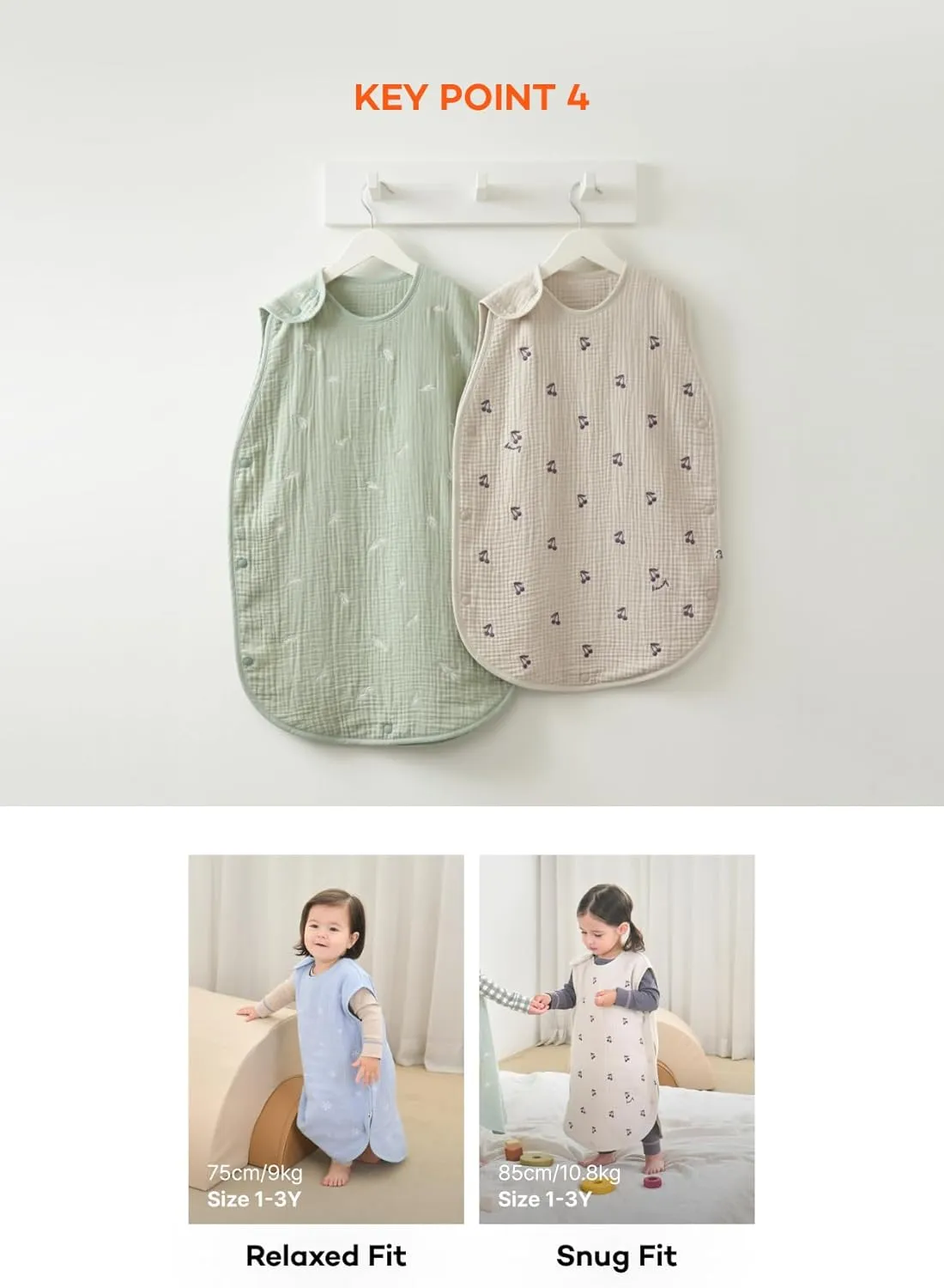Konny Baby Sleep Sack - Wearable Blanket Sleeping Vest
