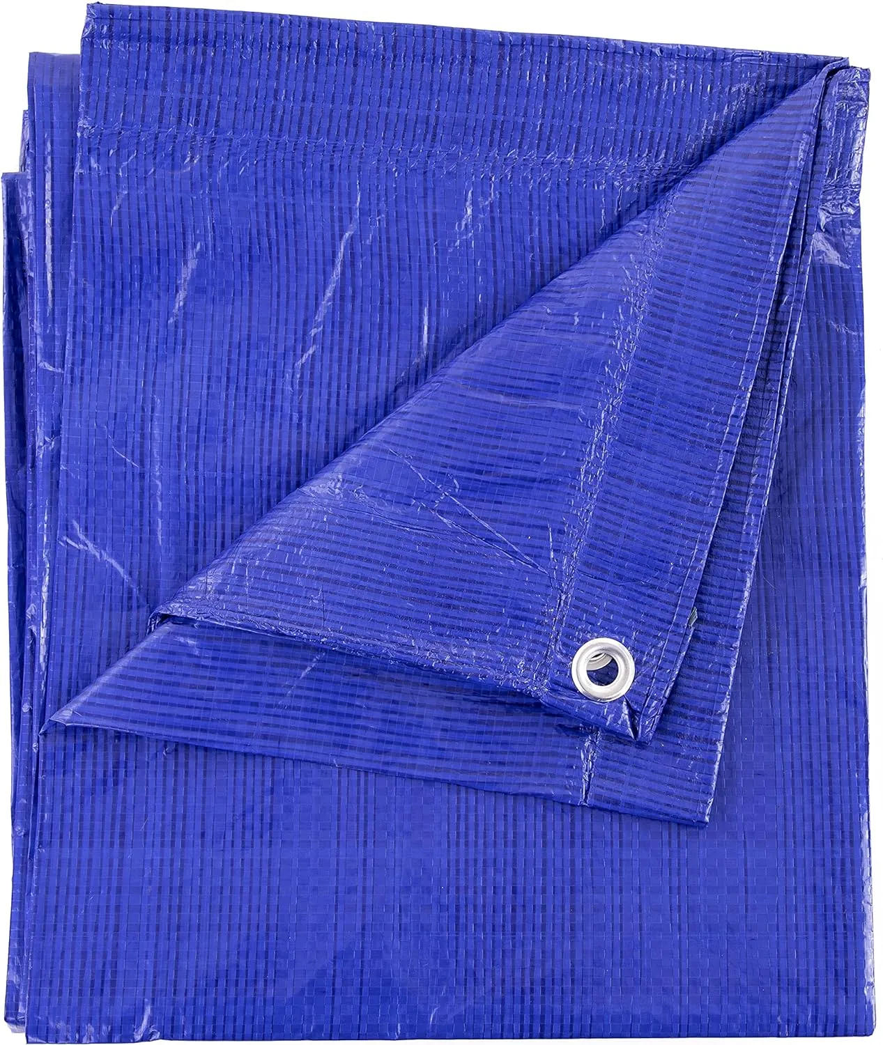 Kotap 8 x 10 Ft. All-Purpose Multi-Use Protection/Coverage 5-mil Poly Tarp, Waterproof, Blue, 20-Pack (TRA-0810-20)