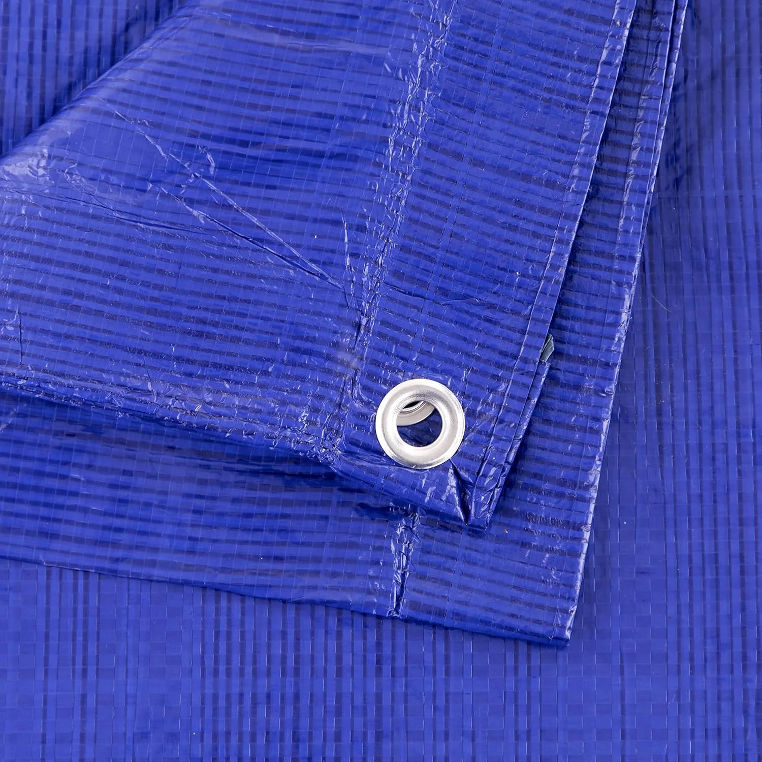 Kotap 8 x 10 Ft. All-Purpose Multi-Use Protection/Coverage 5-mil Poly Tarp, Waterproof, Blue, 20-Pack (TRA-0810-20)
