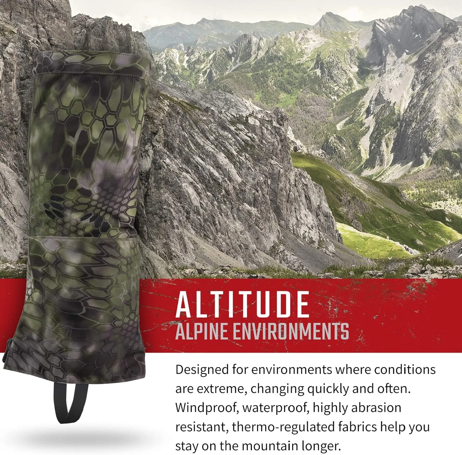 Kryptek Men's Takur Gaiter Hunting Clothing