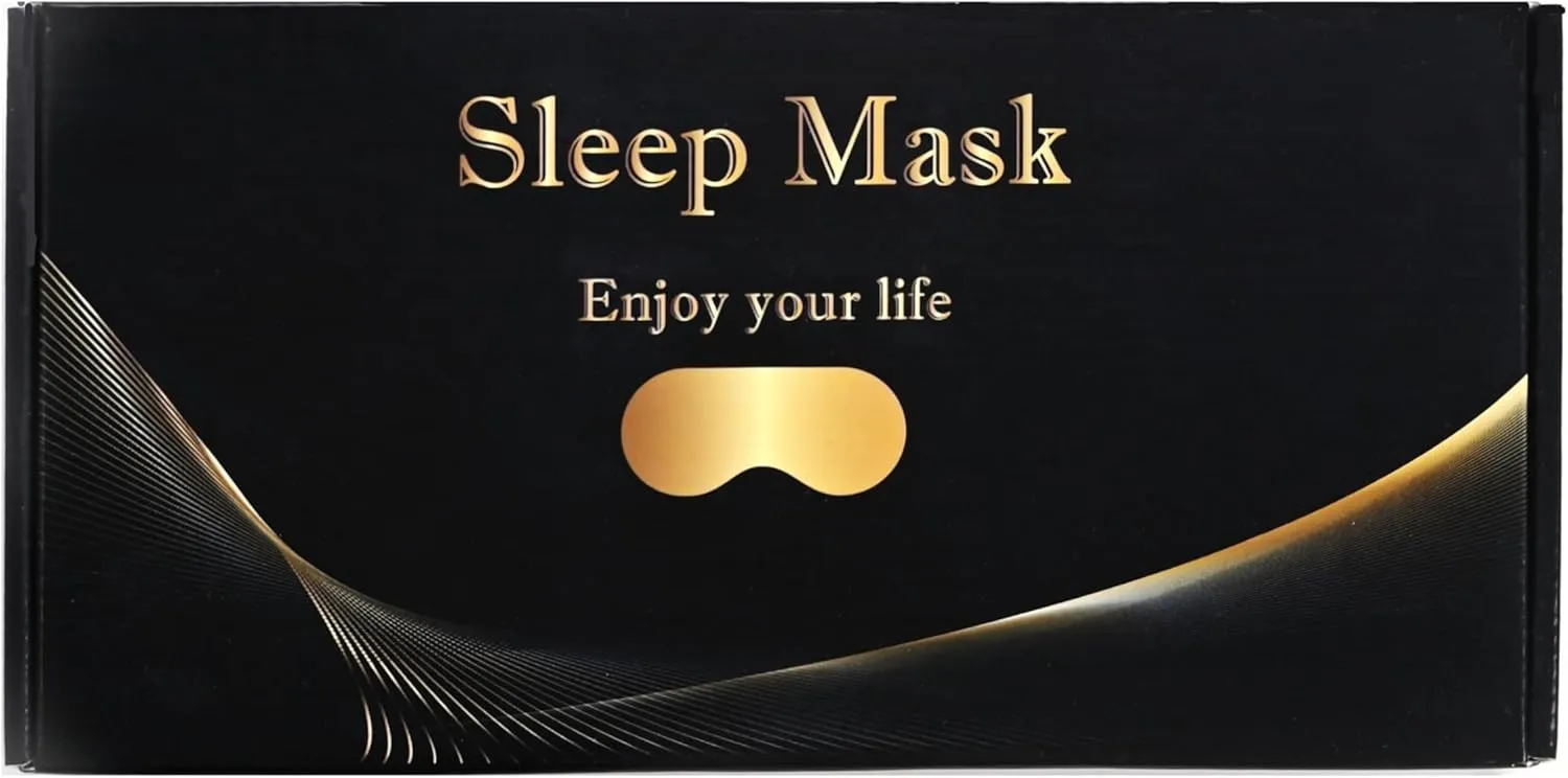 LC-dolida Sleep Headphones, Sleep Mask Bluetooth Wireless Music Eye Mask, Sleeping Headphones for Side Sleepers Sleep Mask with Bluetooth Headphones Ultra-Thin Stereo Speakers Perfect for Sleeping