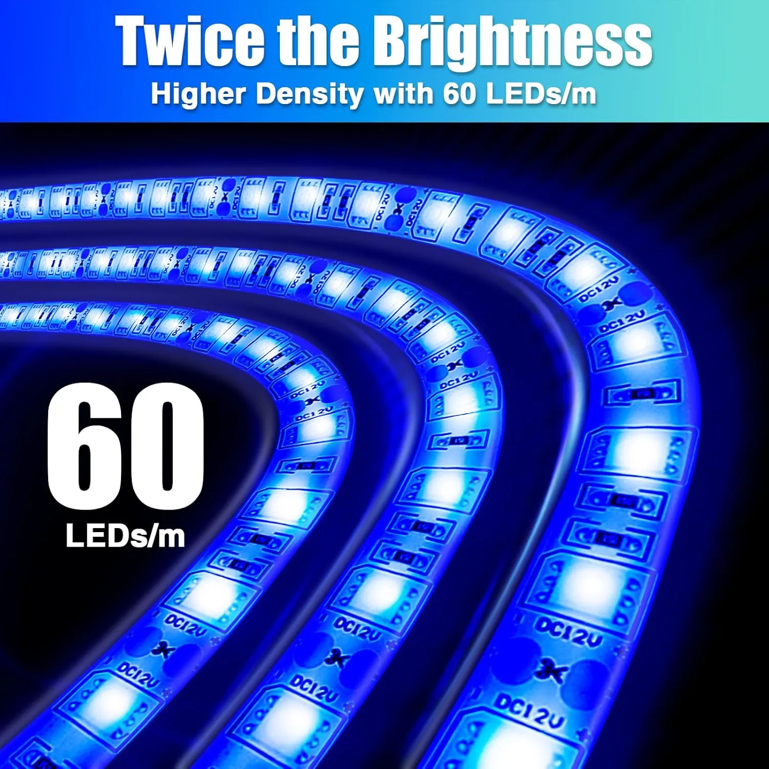 LED Boat Lights 32.8ft (2 Rolls of 16.4ft), Waterproof Boat Interior and Navigation Lights (Blue)