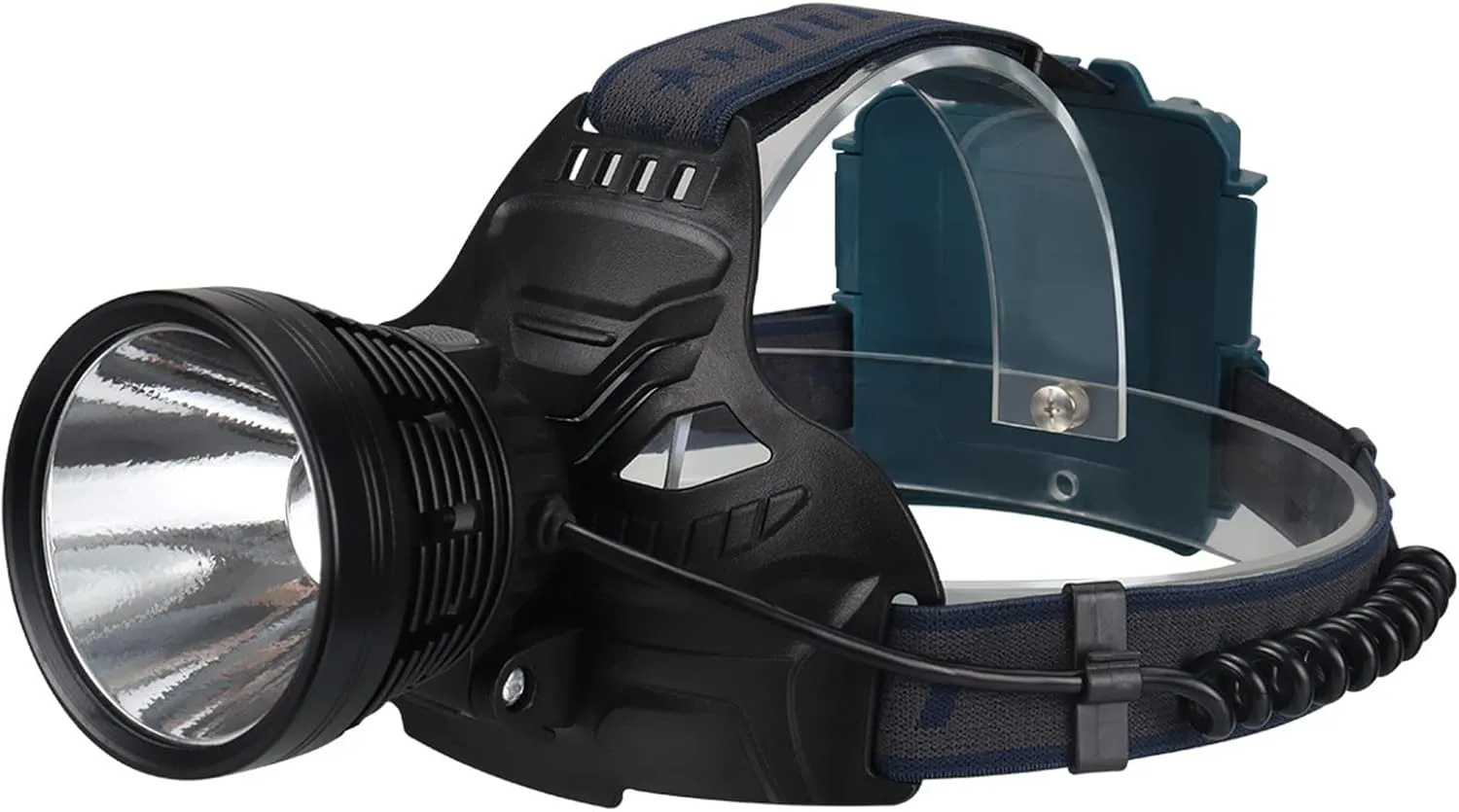 LED Headlamp USB Rechargeable 10000 Headlamps For Adults For Head Flashlight With 4 Light Modes Waterproof Headlight With Warn Light Adjustable For Head Torch Light For Camping Headlamp 2 Pack