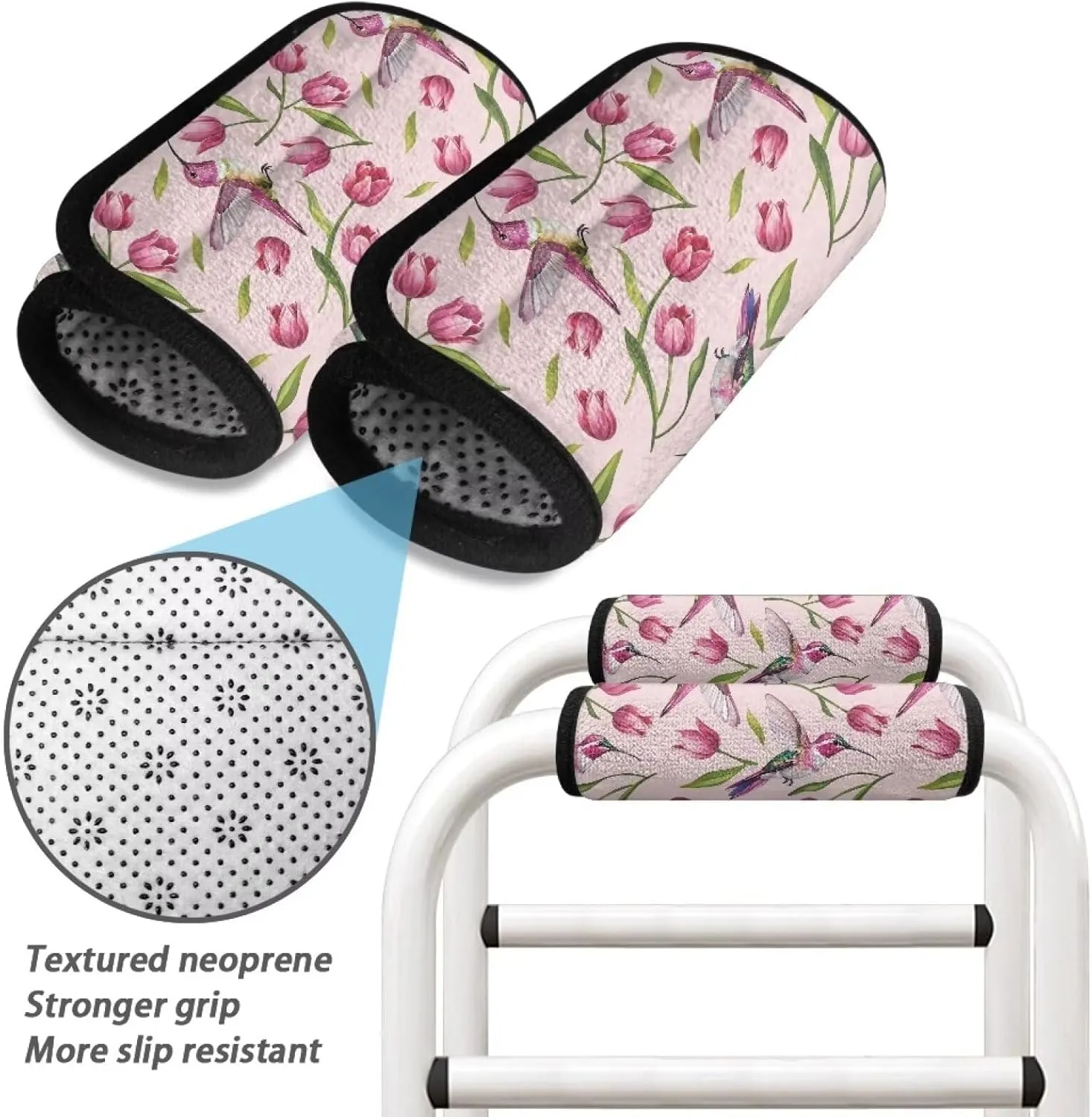 LedBack Walker Handle Covers Soft Cushion Padding Walker Padded Hand Grip Replaceable Mobility Aid Accessories