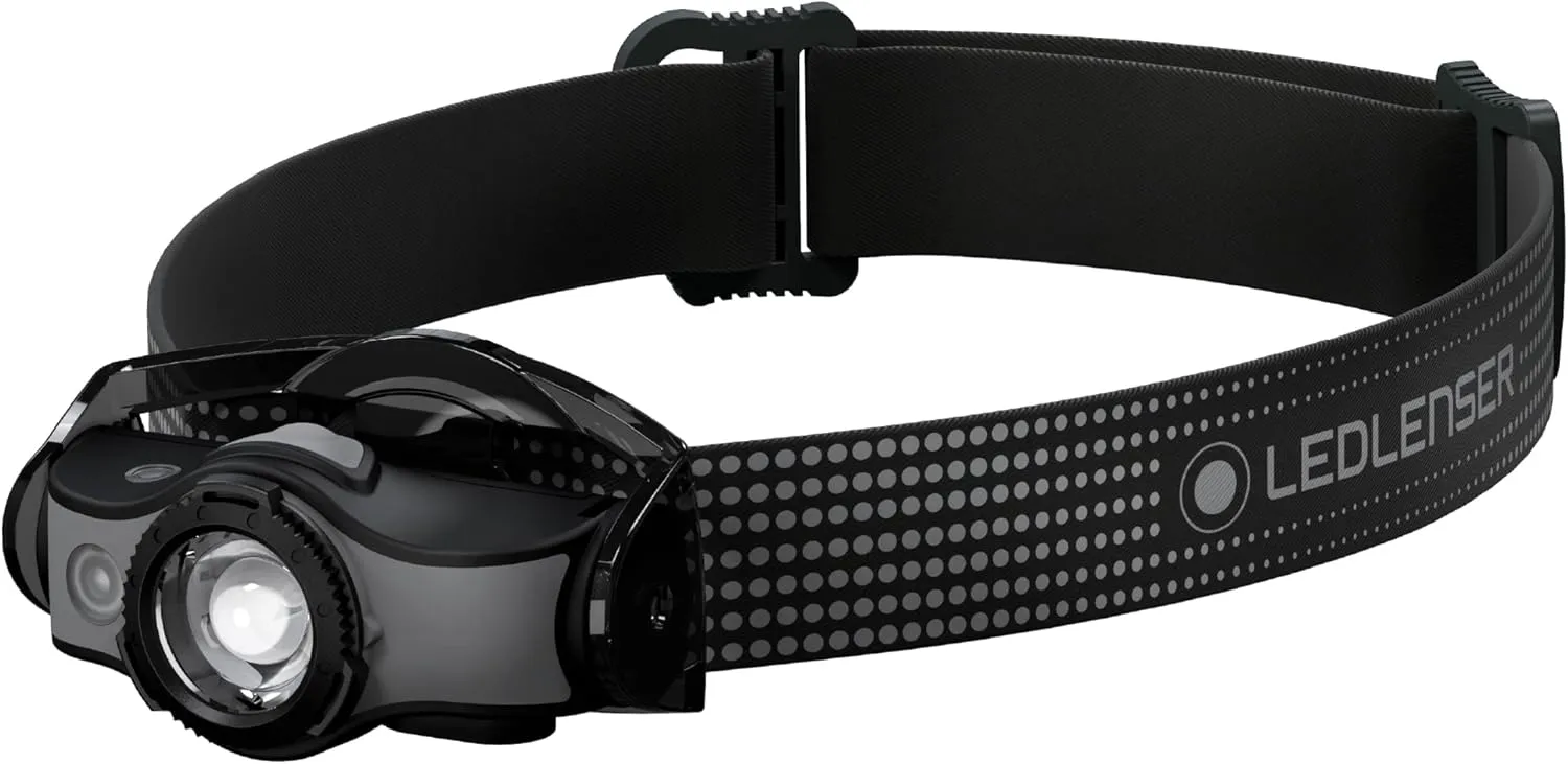 Ledlenser MH5 Rechargeable Outdoor Headlamp, Advanced Focus System, 400 Lumens, Black