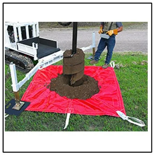 Lewis Manufacturing Rowdy's DirtBall Tarp Jobsite Debris Tarp Canvas Cover - RDB-
