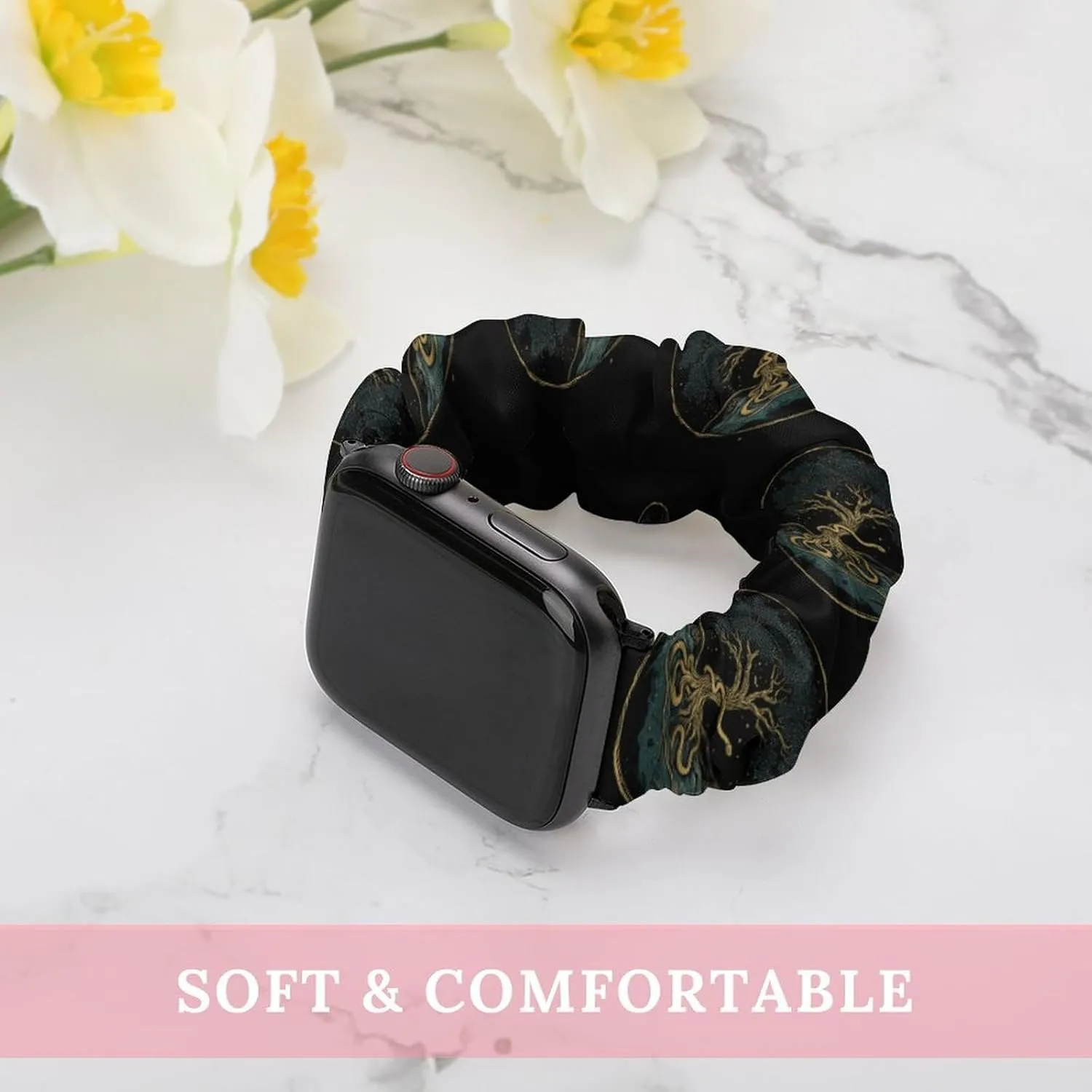 Life And Tree With Snakes Fashion Watch Strap Scrunchies Wristbands Compatible With IWatch Series