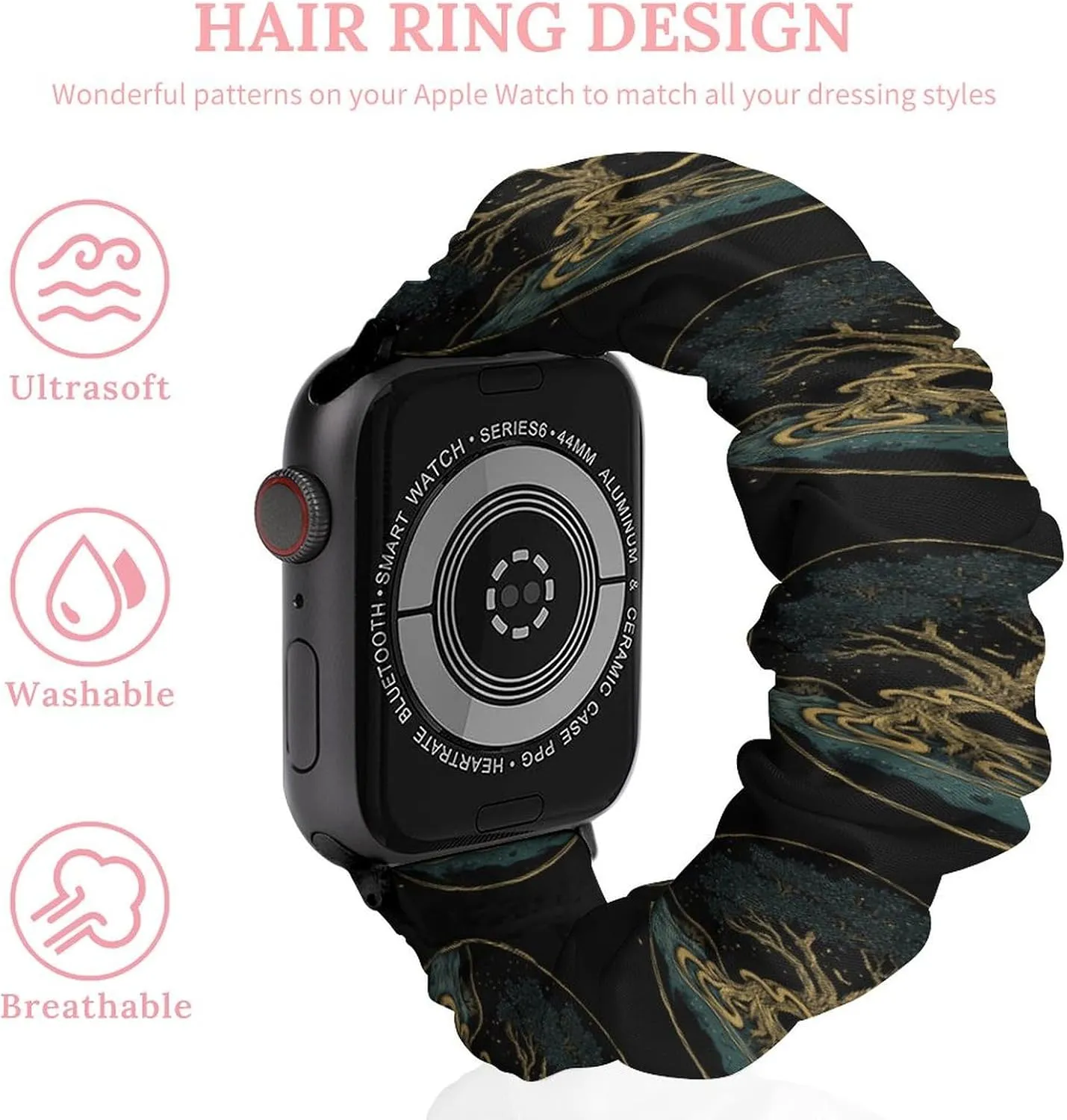 Life And Tree With Snakes Fashion Watch Strap Scrunchies Wristbands Compatible With IWatch Series