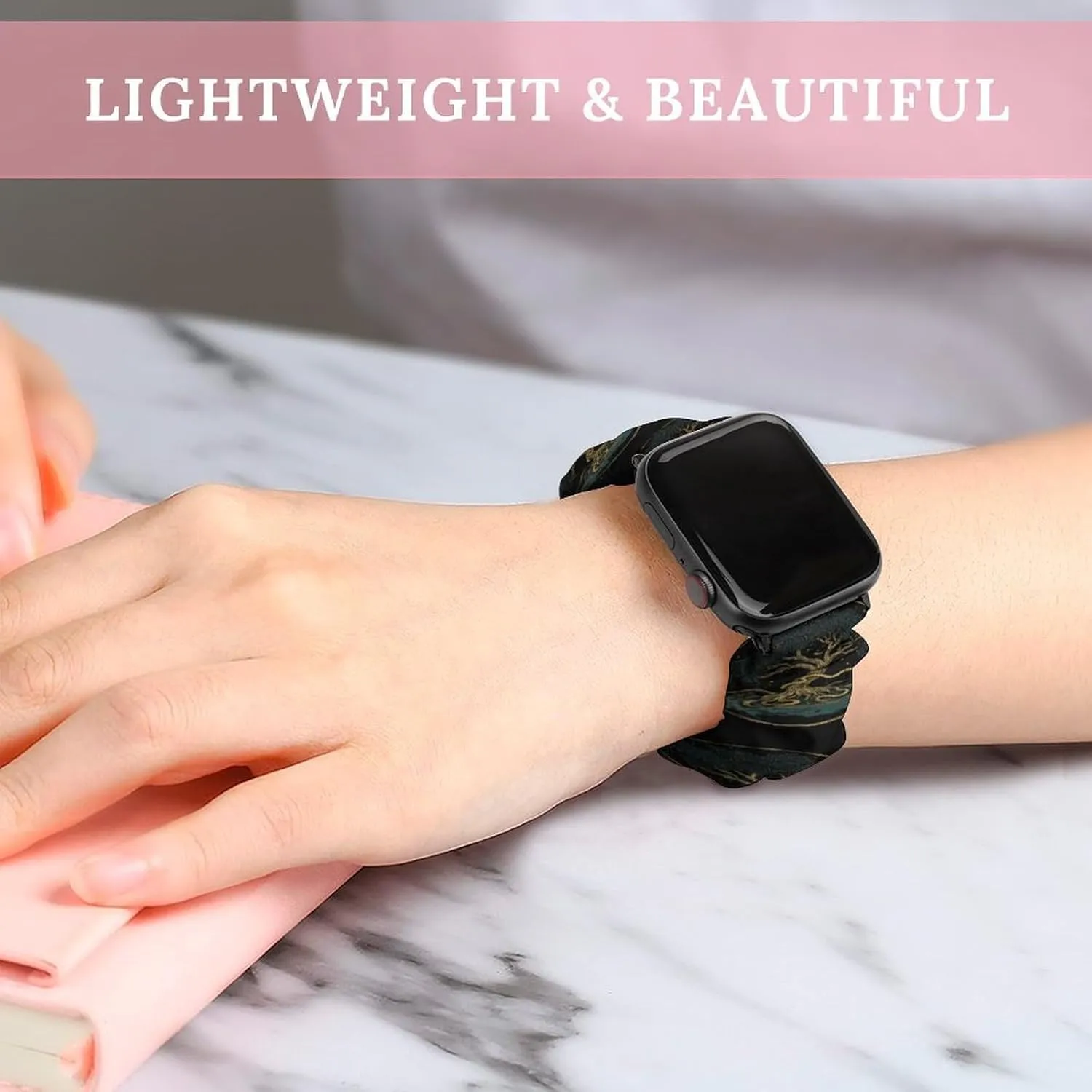 Life And Tree With Snakes Fashion Watch Strap Scrunchies Wristbands Compatible With IWatch Series